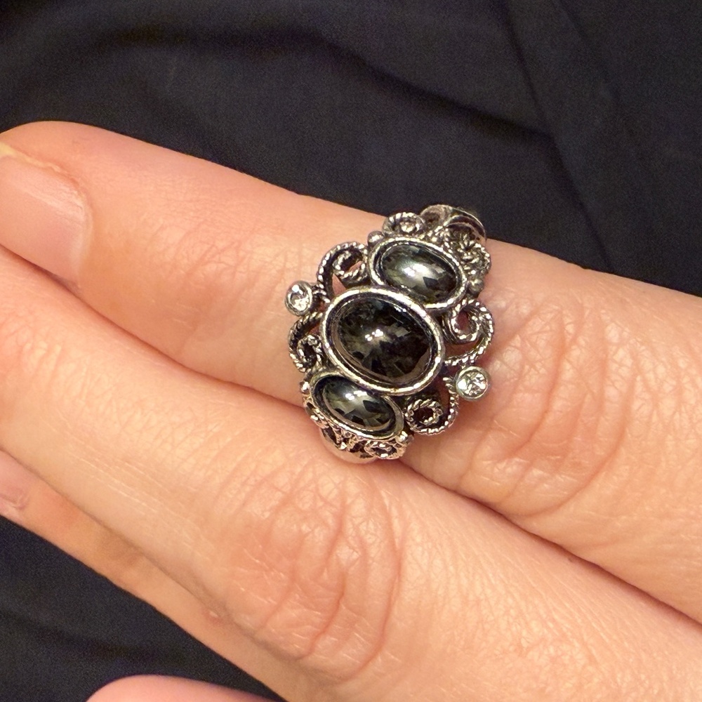 Vintage hematite ring